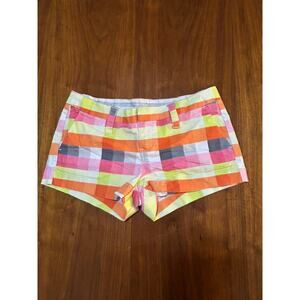 Plaid Y2K Hurley Micro Mini Chino Shorts | Hot Cheeky Booty - (Juniors Size 5)